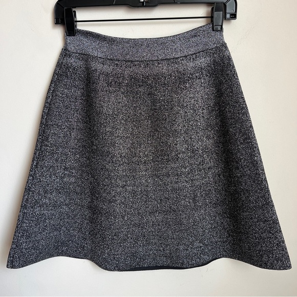 A.L.C. Aaron Silver Metallic A-line Skirt Size XS - Picture 7 of 8
